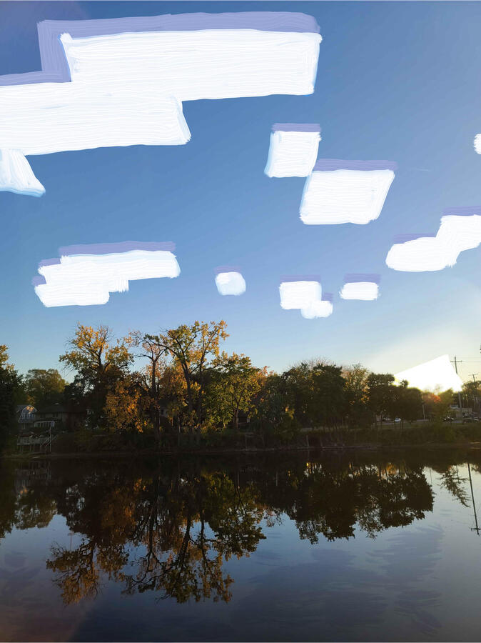 Mixing mediums is fun to do. Minecraft is an important part of my life, it really helped me flourish my architectural creativity,