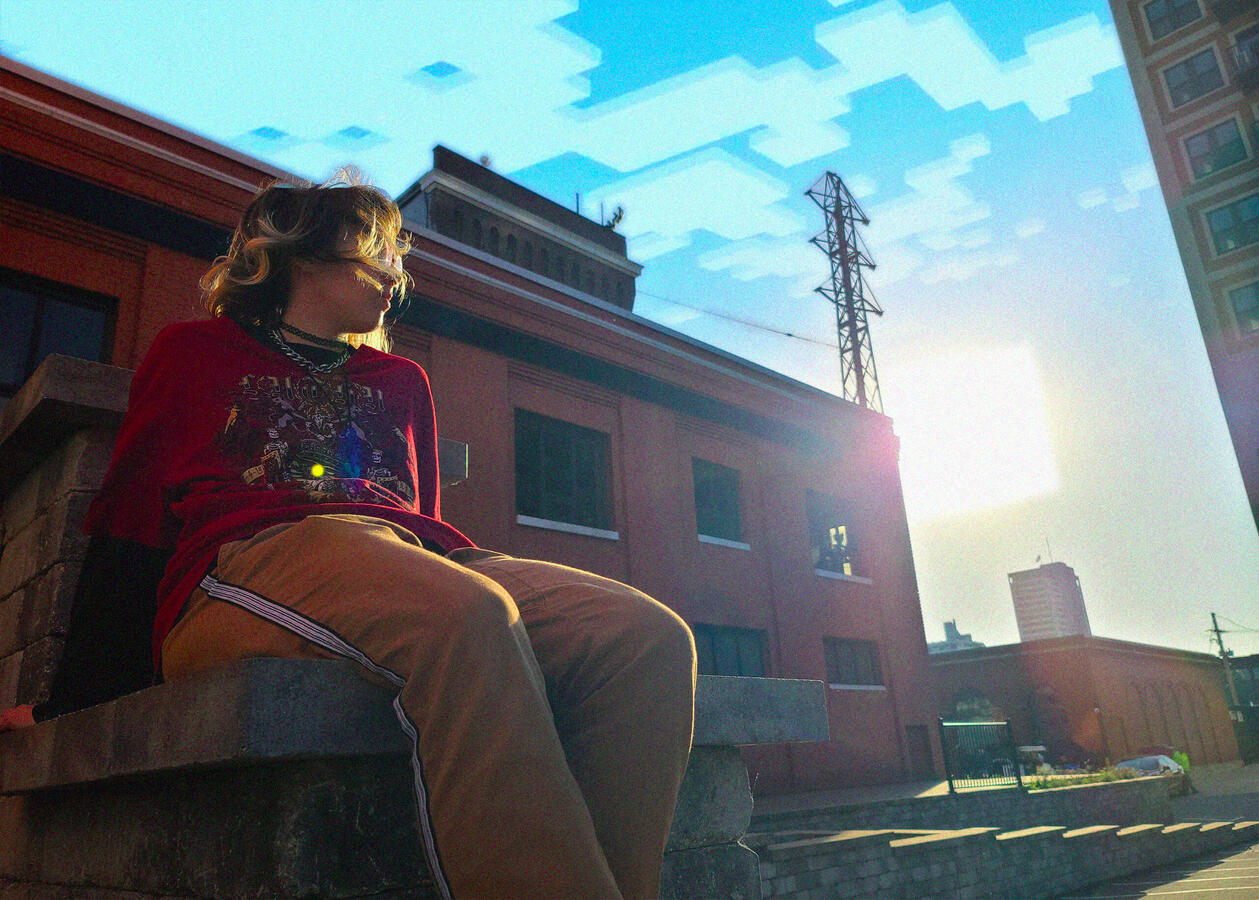 Mixing mediums is fun to do. Minecraft is an important part of my life, it really helped me flourish my architectural creativity,