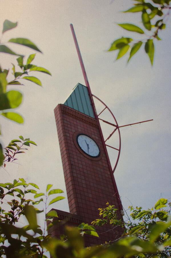 Elkhart Civic Plaza clock tower. I have a faint early memory of the fountain located next to it and its odd shapes. I think I remember wanting to climb and sit on it; there's a chance I did but my memory could be false.