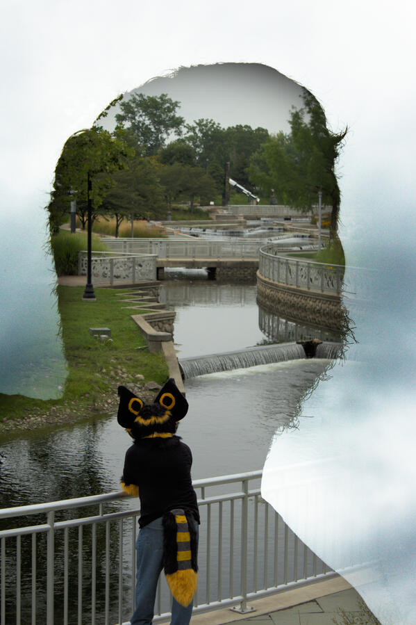 I'm a really big fan of double exposure shots. I wanted to capture my client being contemplative.